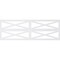 Ekena Millwork Set of Four Panels for 94 1/2"W x 32 1/4"H Farmhouse Fence Fretwork Wainscot Wall Paneling WPKP16X01X47FHF - alternate 4